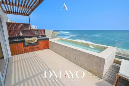 Venta de dúplex 157m2 vista al mar, parrilla,  3 dormitorios en playa caballeros Punta Hermosa