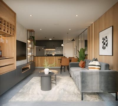 Depa en Venta  2 dormitorios Surquillo cerca al Parque Británico - Coworking - Iluminación por voz