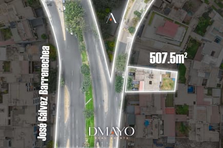 SE VENDE Casa Terreno de 504 m2 en CORPAC SAN ISIDROcon 17.4 de frente! PARAMETROS PARA 7 PISOS