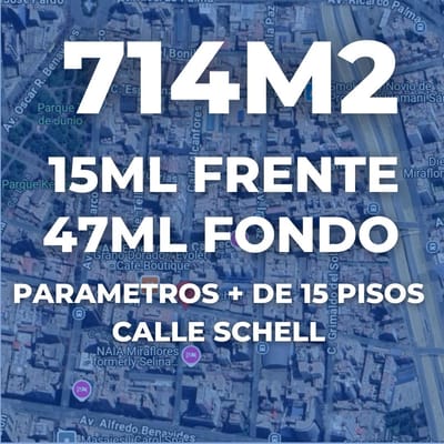 VENTA Terreno en Ubicación Estratégica–Calle Schell, entre la Avenida Arequipa y Vía Expresa