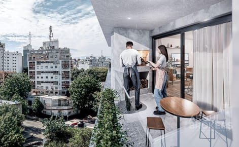 Apartamento de dos dormitorios en venta en  Tres Cruces - 511