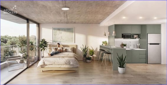 Apartamento monoambiente en venta en Pocitos - 102