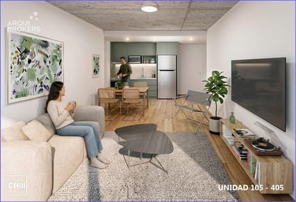 Apartamento de dos dormitorios en venta en Pocitos - 503
