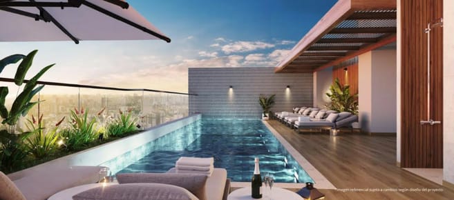 San Isidro |  2 Dormitorios | cochera | Piscina, Coworking, Sky Bar