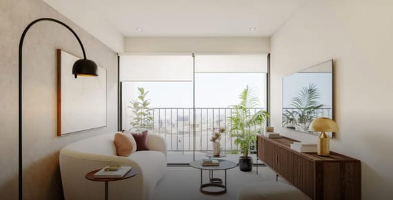 2 dormitorios | Piscina, coworking y gimnasio