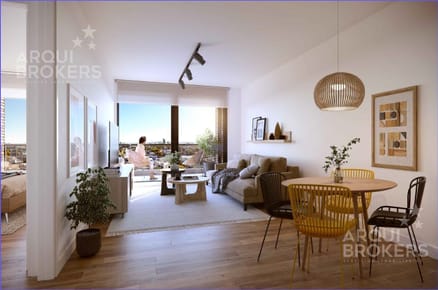 Apartamento penthouse de un dormitorio en venta en Tres Cruces - 1001