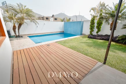 VENDO LUJOSA CASA DE 564 M² EN ZONA PRIVADA DE LA MOLINA 6 DORM- 4 COCHERAS- PISCINA