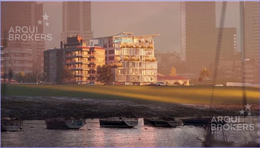 Apartamento de cuatro dormitorios y estar en venta en Puerto Buceo - 3B