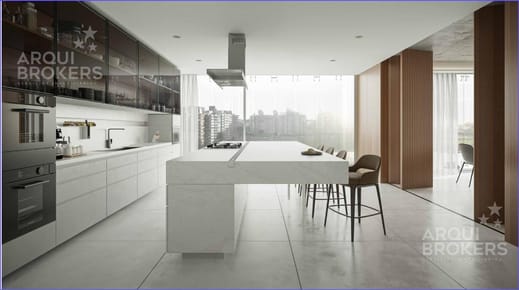 Apartamento de cuatro dormitorios y estar en venta en Puerto Buceo -6A