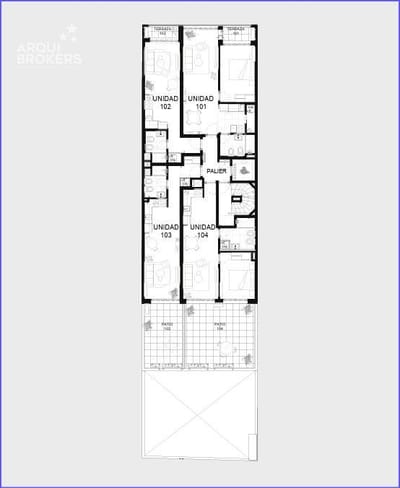 Apartamento monoambiente en venta en Cordón Sur - 001