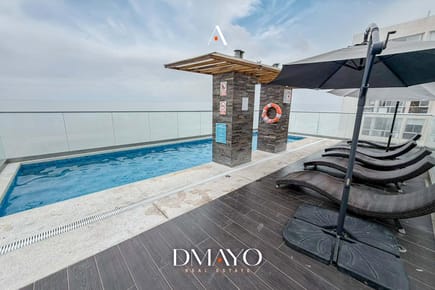 VENTA DE DPTO DE 1 DORM- CON PISCINA- AREAS COMUNES FRENTE AL MAR EN LA PERLA- CALLAO