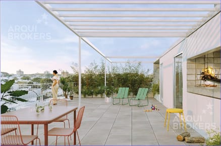 Apartamento penthouse de dos dormitorios en venta en Tres Cruces - 507