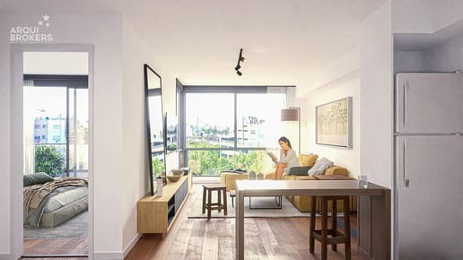 Apartamento de 1 dormitorio en venta en Cordón - 1102