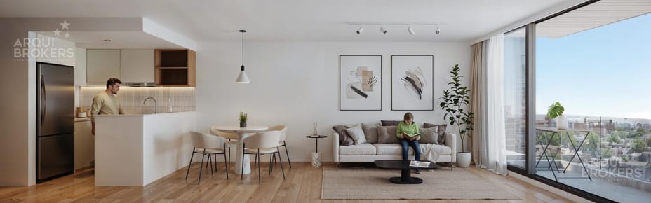 Apartamento de un dormitorio en venta en Tres Cruces - 1002
