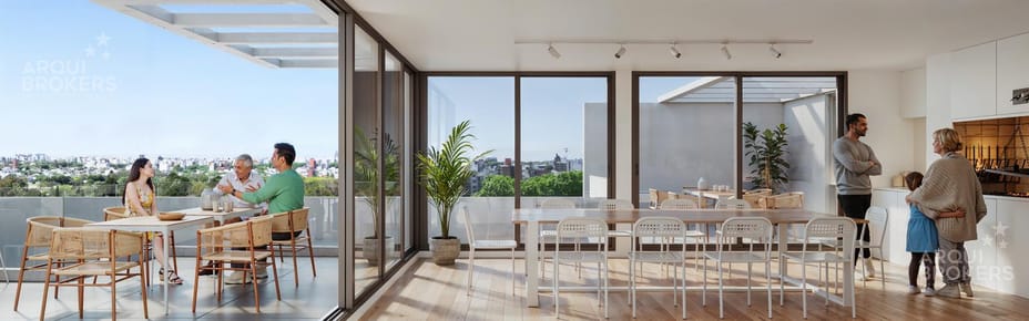 Apartamento de un dormitorio en venta en Tres Cruces - 1102