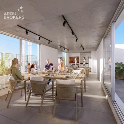 Apartamento penthouse monoambiente en venta en Cordón - 1002