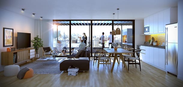 Venta apartamento dos dormitorios con terraza en Cordon