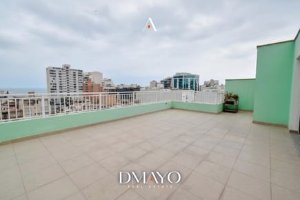 Venta de penthouse  265m2 3 dormitorios y servicio en el corazón de Miraflores Larcomar