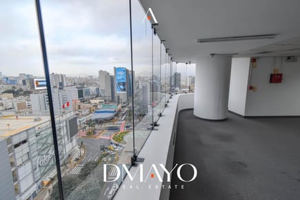 Alquiler oficinas 79m2 y 85m2 implementadas Miraflores óvalo parque Keneddy Miraflores