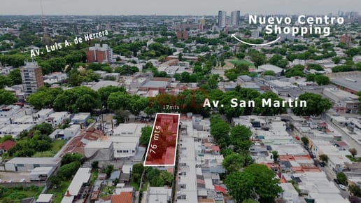 VENTA Terreno Av. San Martín Brazo Oriental Inversión