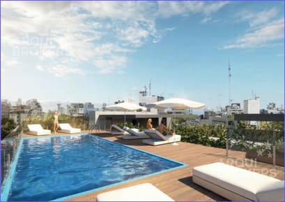 Apartamento de dos dormitorios en venta en  Pocitos Nuevo - 001