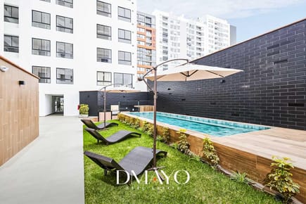 Departamento en venta/ Amoblado y Equipado/ a 1 cuadra del Lima Cricket con vista al mar