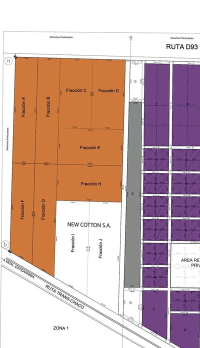 En Venta Lotes Industriales en el Cruce Desvío a Filadelfia con Transchaco Cruce Esmeralda Boqueron, Chaco Paraguayo