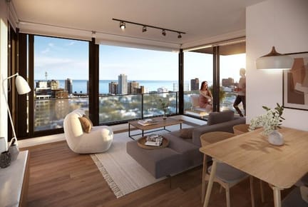 Venta apartamento un dormitorio con terraza y patio en Centro