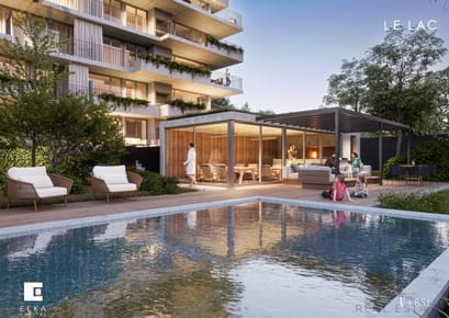 Apartamento de 1 dormitorio con vista al lago en venta