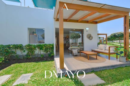 CASA EN CONDOMINIO KALA / PRIMERA FILA/ 2 PISOS con VISTA AL MAR/ AMOBLADA Y EQUIPADA
