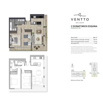 Departamento Venta Torres del Este 2 dormitorios