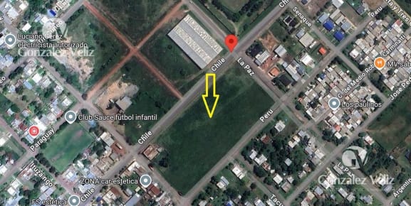 2 Terrenos linderos de 600m2 cada uno en calle Chile y continuación Tacuabé 