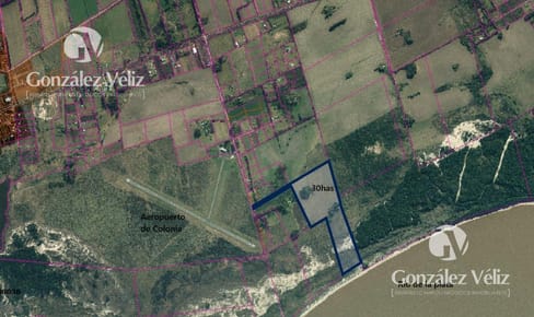 Campo de 30has por camino vecinal al Aeropuerto Internacional de Colonia