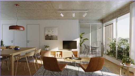Apartamento de dos dormitorios en venta en Tres Cruces - 410