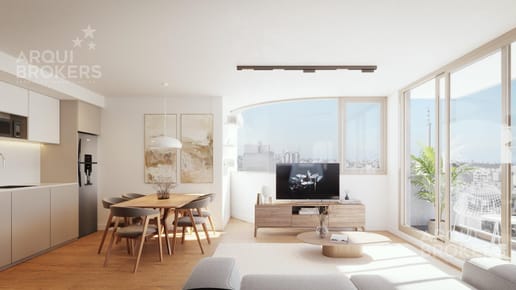 Apartamento de dos dormitorios en venta en Cordón Sur - 1002