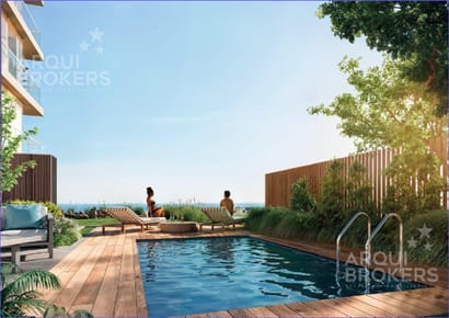Apartamento penthouse de dos dormitorios en venta en Lagomar
