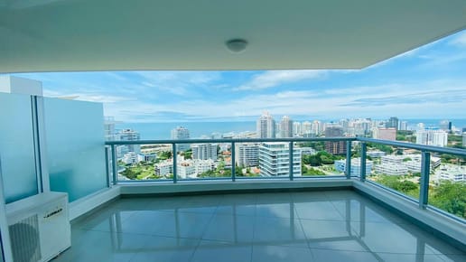 One I, piso alto, vista, 3 suite, edificio con servicios