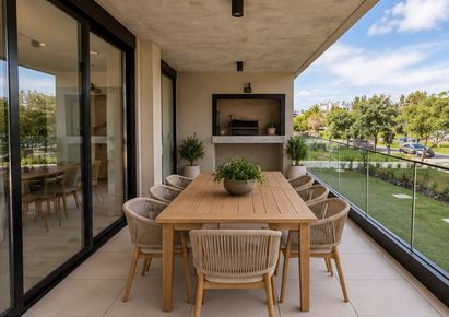 Divino apartamento en venta en Barrio Parques con jardín