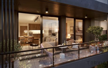 Monoambiente en venta con 1 baño y terraza en Cordón, piso 11