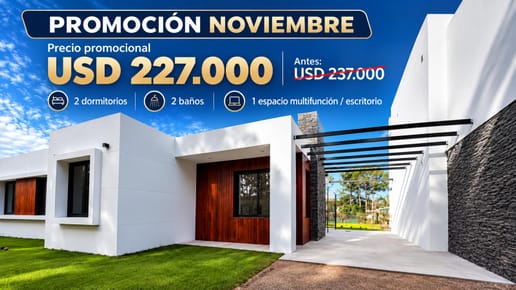 Venta Casa 3 Dormitorios A estrenar Parque Burnett, Pinares Punta del Este